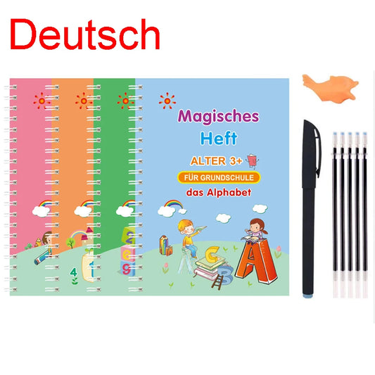 Magisches Zauberheft zum wiederverwenden